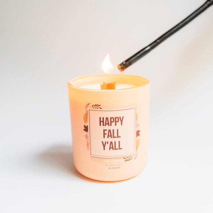 Golden Autumn Apple Candle - Scent Changes Monthly - CapandQueen