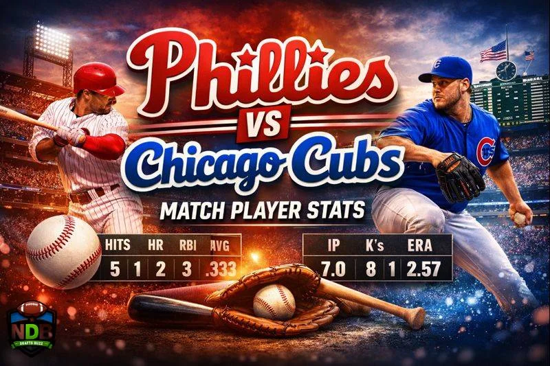 Phillies vs chicago cubs match player stats: Comparing Player Contributions